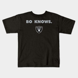 BO KNOWS RAIDER NATION! Kids T-Shirt